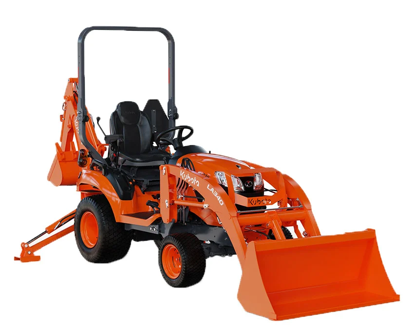 LOADER AND BACHOE WITH TRAILER